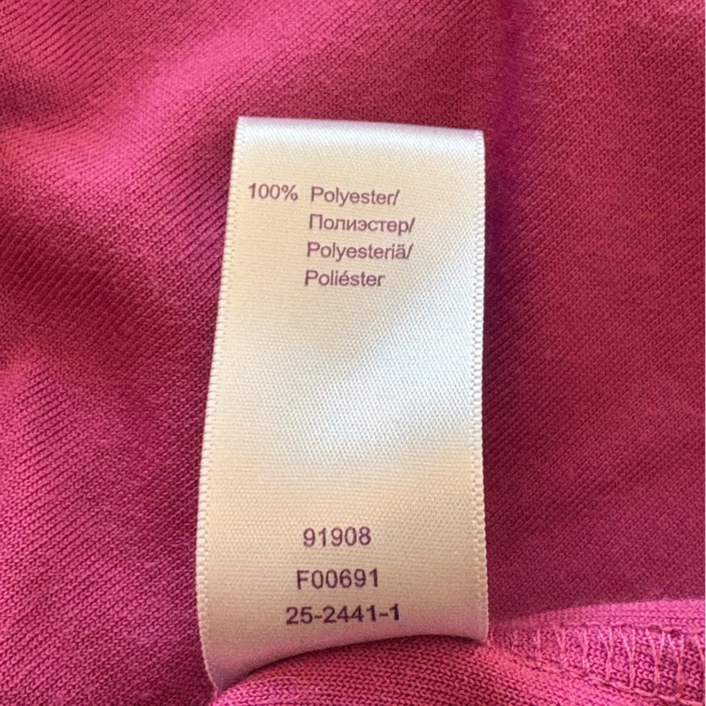 Roaman’s Pink Velour Knit Top Women’s 1X V-Neck Plus Size - Picture 6 of 10